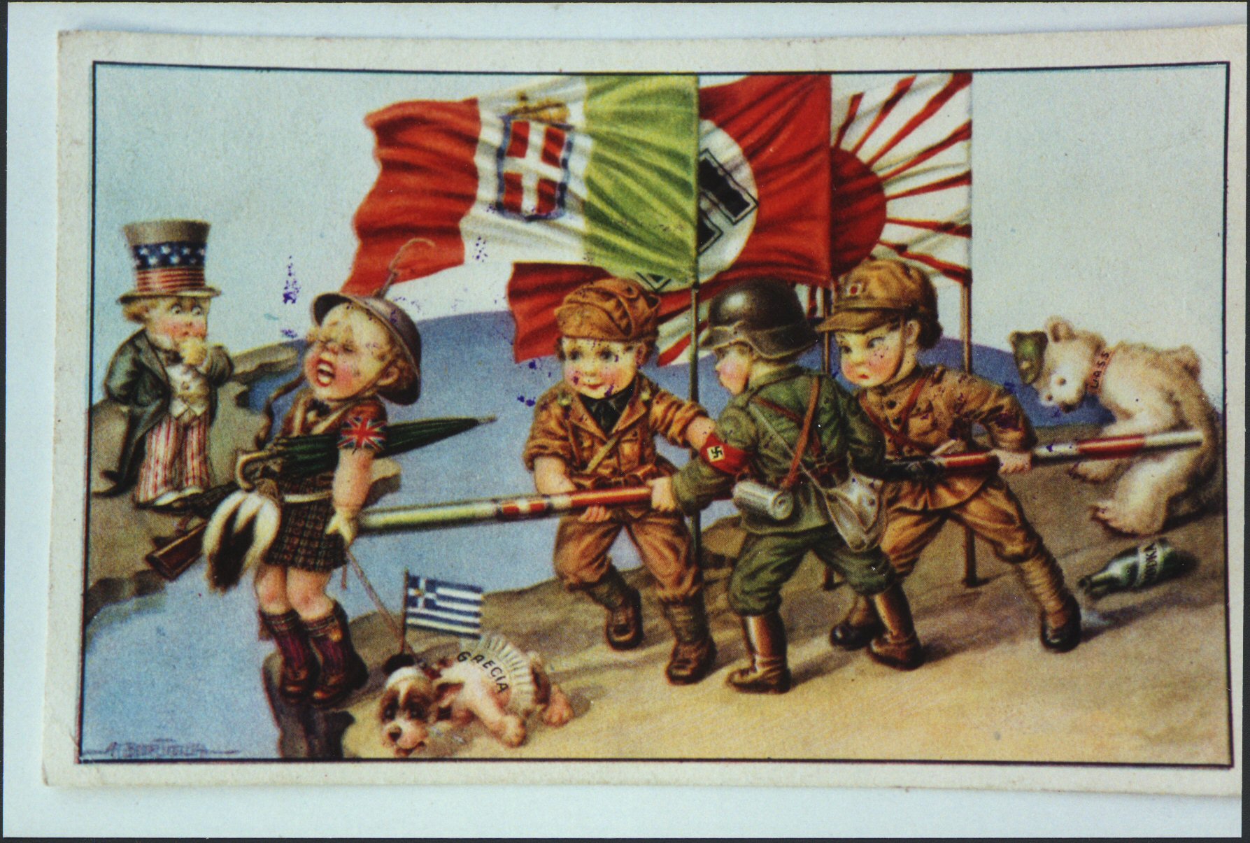cartolina di propaganda - ii guerra mondiale